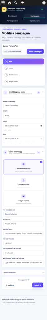 DamaSoft FortunaPlay · schermata 4