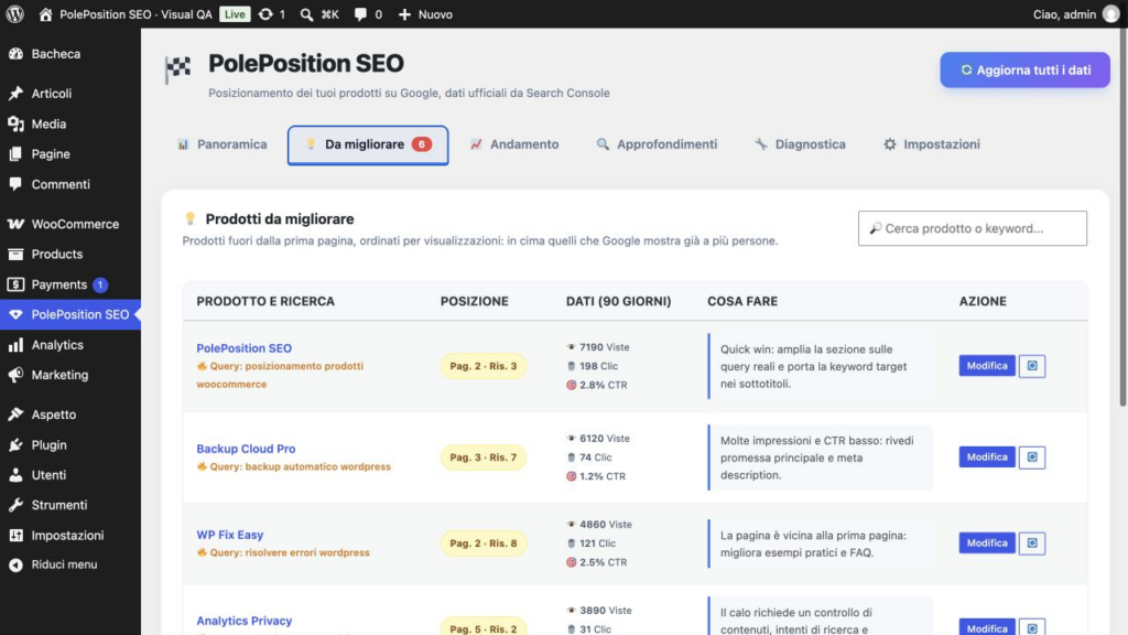 PolePosition SEO ยท schermata 2