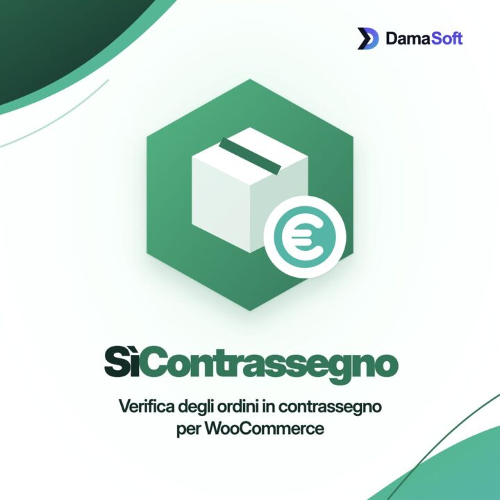 SìContrassegno, logo verde con pacco e verifica degli ordini WooCommerce