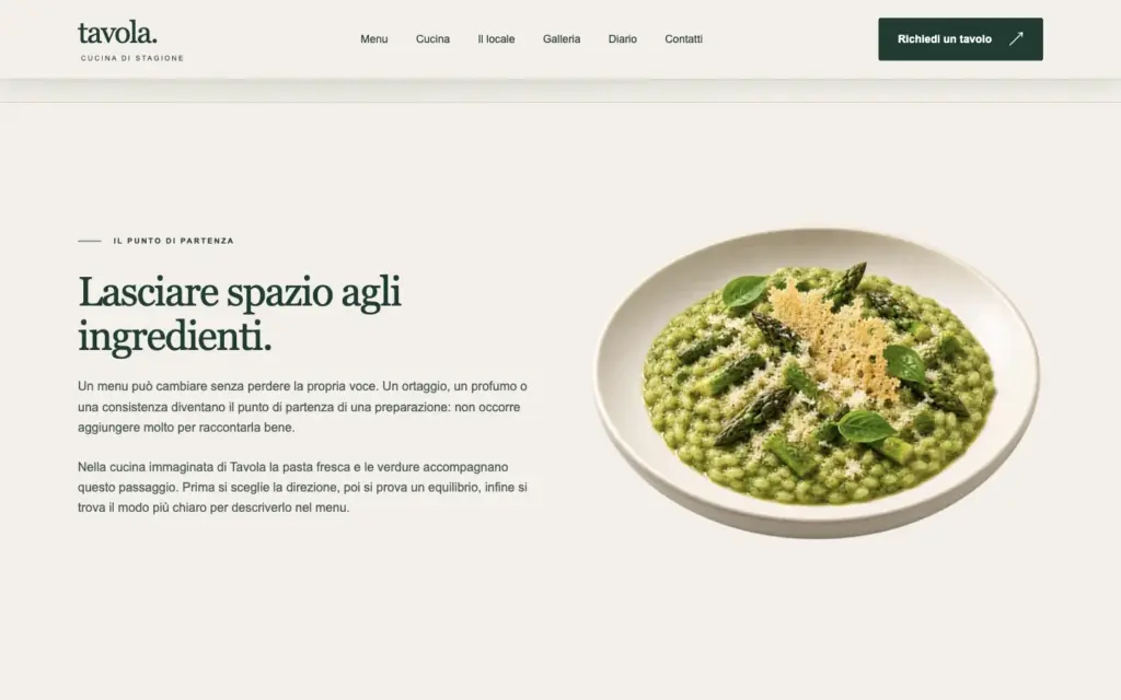 Secondo racconto del Diario Tavola dedicato alla cucina di stagione